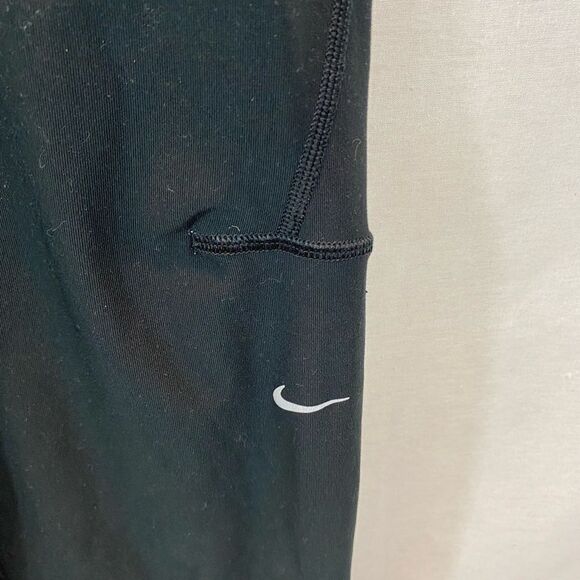 Ladies Nike Dri-Fit Black Zipper Bottom Detail Athletic Pants Size Large - Picture 5 of 13